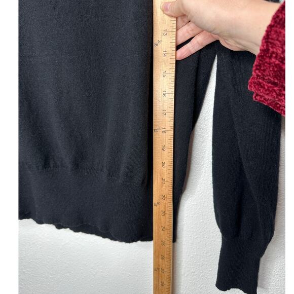 Theory Black Cashmere Long Sleeve Turtleneck Rib Hem Sweater M - Picture 13 of 13
